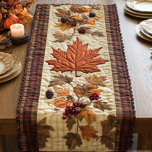 Maple Autumn CW1806033CL Quilted Table Runner