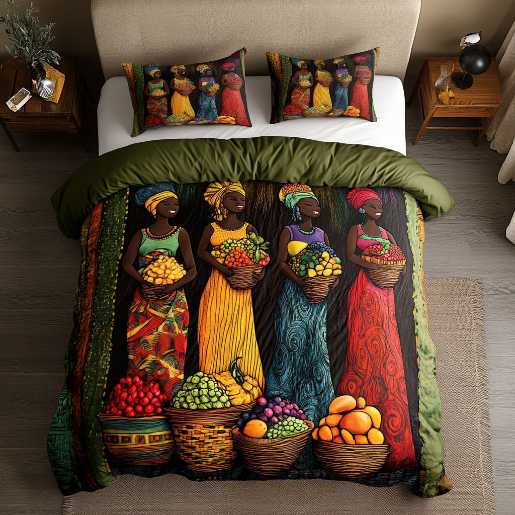 African Women Tradition WN0701029CL Duvet Cover Set