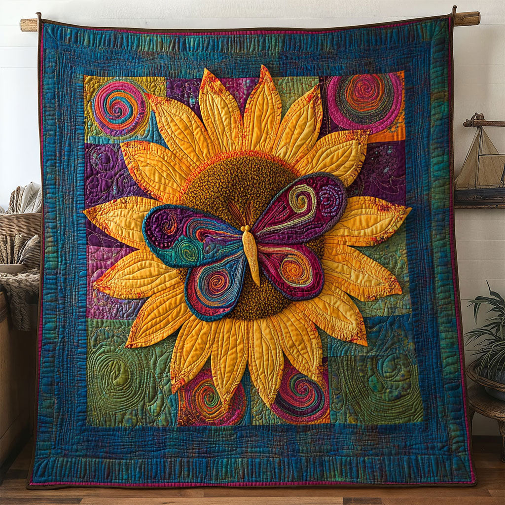 Sunrise Butterfly WN1201073CL Quilt