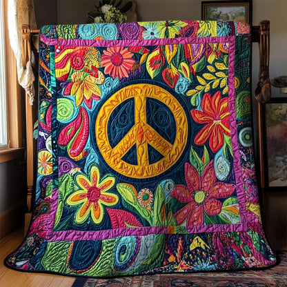 Hippie Peace Garden WN1001036CL Quilt