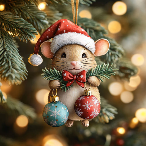 Holiday Mouse WN1512036CL Christmas Ornament