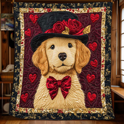 Golden Retriever Heartful WP0801051CL Quilt