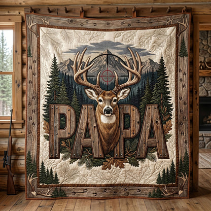 Rustic Deer Papa WN1106009CL Quilt