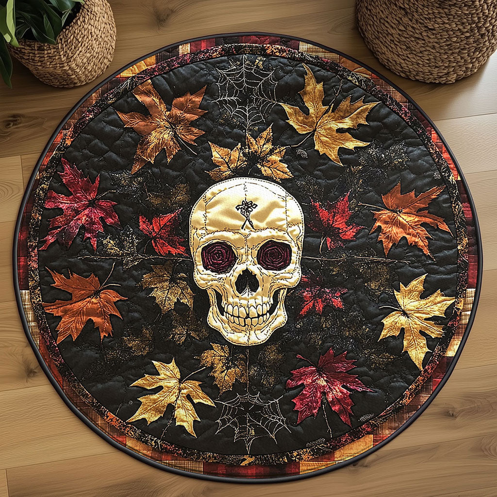 Shadow Skull WN2208107CL Quilted Round Mat