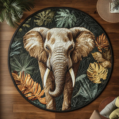 Elephant Spirit CW1201059CL Quilted Round Mat