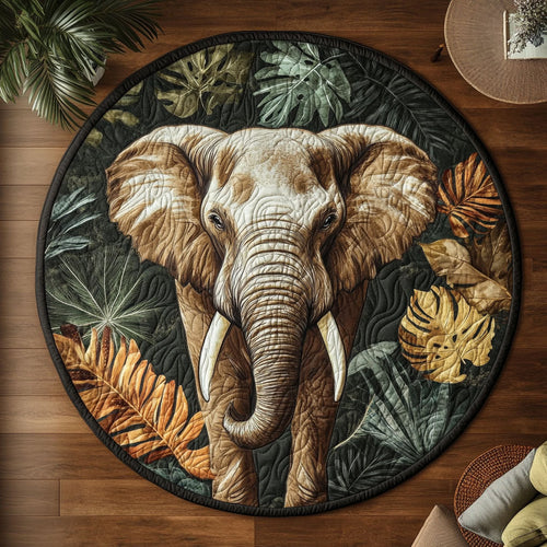 Elephant Spirit CW1201059CL Quilted Round Mat