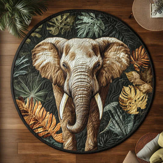 Elephant Spirit CW1201059CL Quilted Round Mat