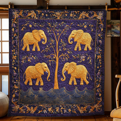 Majestic Elephant Journey WN1103016CL Quilt