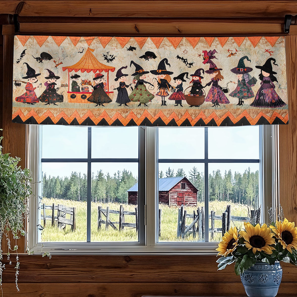 Witches Of Hollow Glade WN0108068CL Quilted Valance