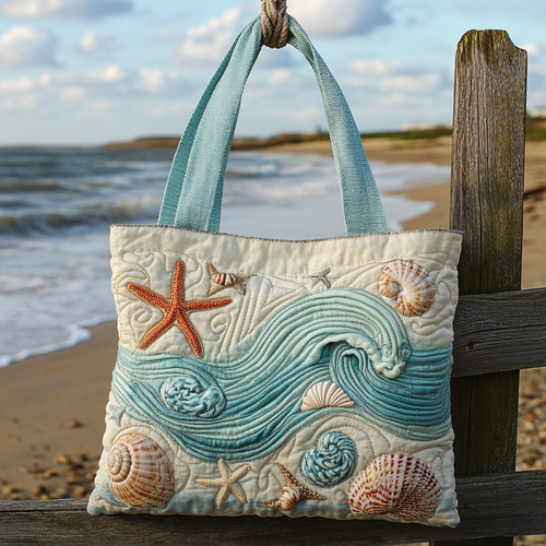 Seashell XR0501007CL Quilted Tote Bag