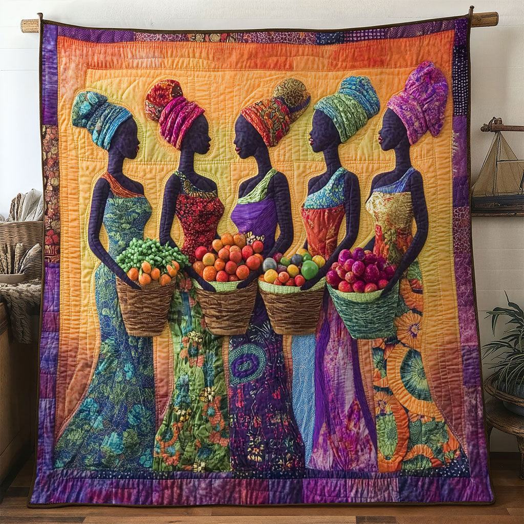 African Women Fields WN0701007CL Quilt