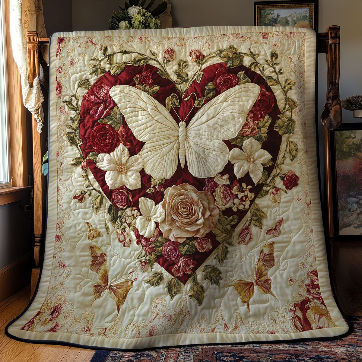 Lace Butterfly WN1102004CL Quilt