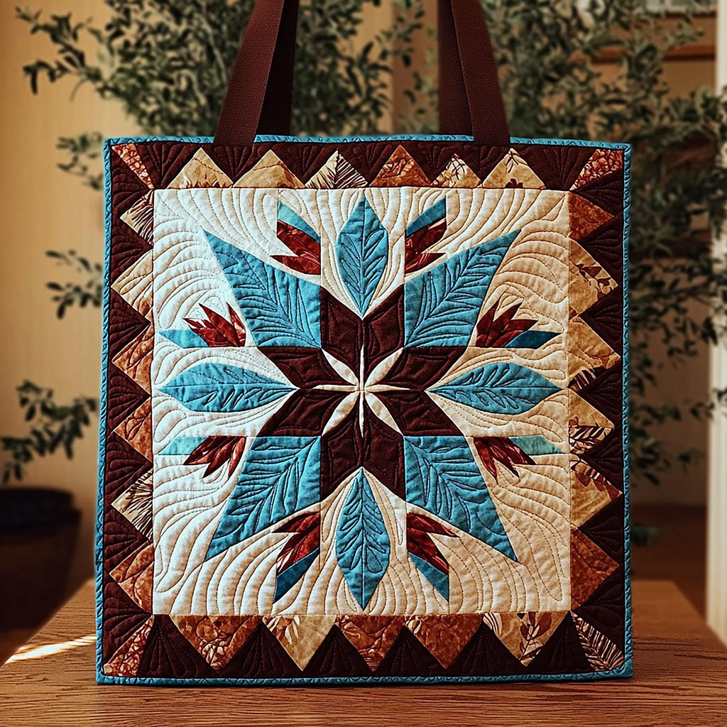 Native American Pattern QA2711053CL Quilted Tote Bag