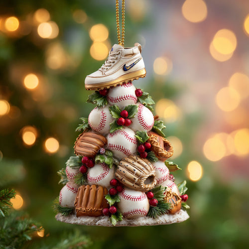 Baseball Tree CP2611007CL Christmas Ornament