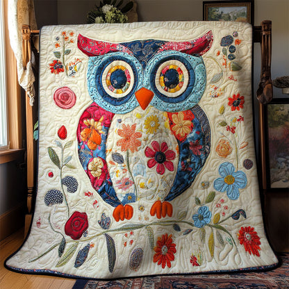 Owl Of Many Colors WN2101002CL Quilt