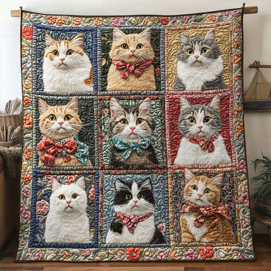 Cat Patchwork WN0506012CL Quilt