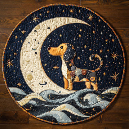 Dachshund Magic WN0807024CL Quilted Round Mat