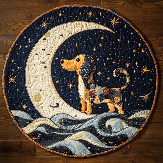 Dachshund Magic WN0807024CL Quilted Round Mat