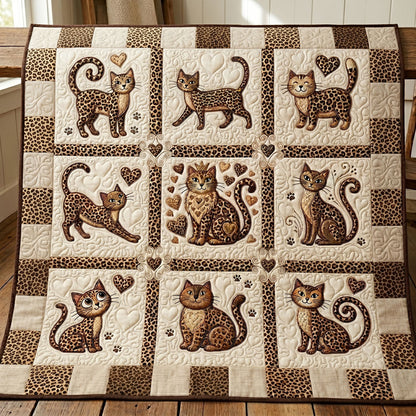 Leopard Love Cats WN0206007CL Quilt
