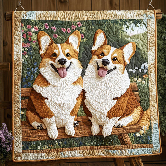 Adorable Corgi CP2004152CL Quilt