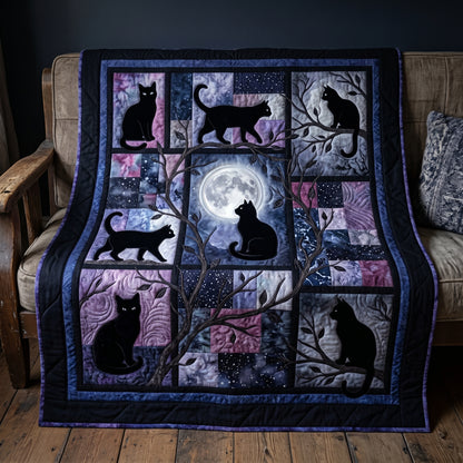 Moonlight Cats XR0705015CL Quilt