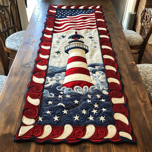 Lighthouse Serene WN0906077CL Quilted Table Runner