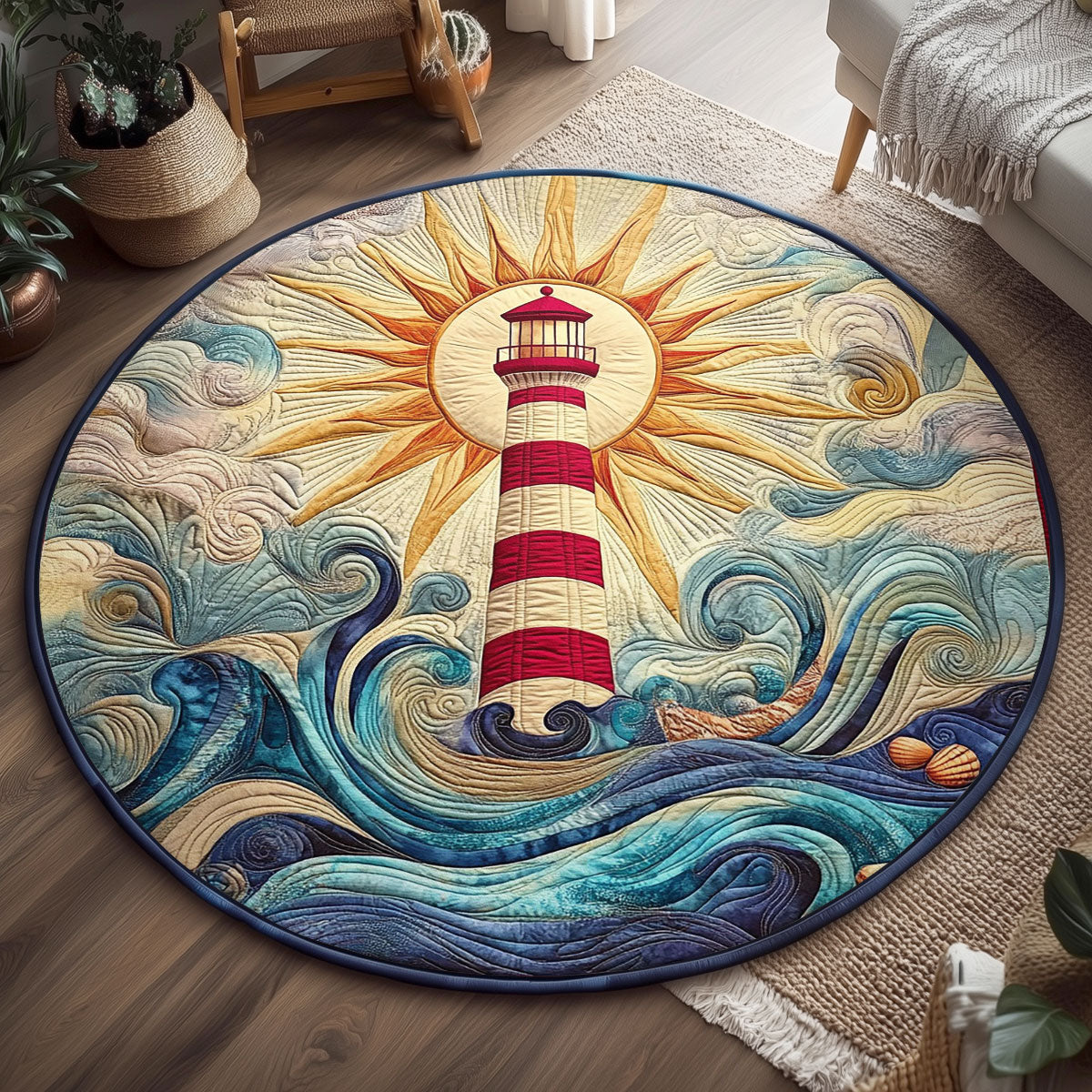 Guiding Light WJ3006032CL Quilted Round Mat