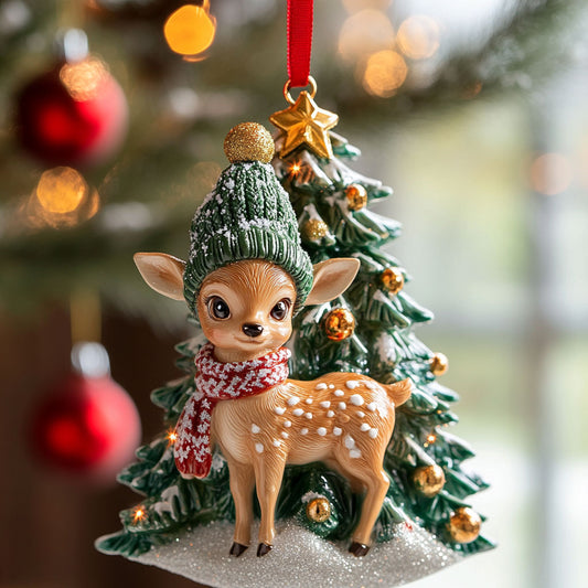 Christmas Deer Joy CW1410040CL Christmas Ornament