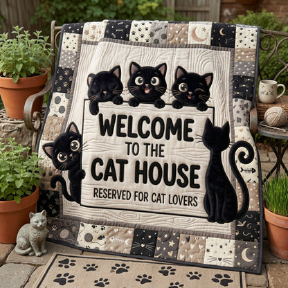 Welcome To The Cat House WN2705017CL Quilt