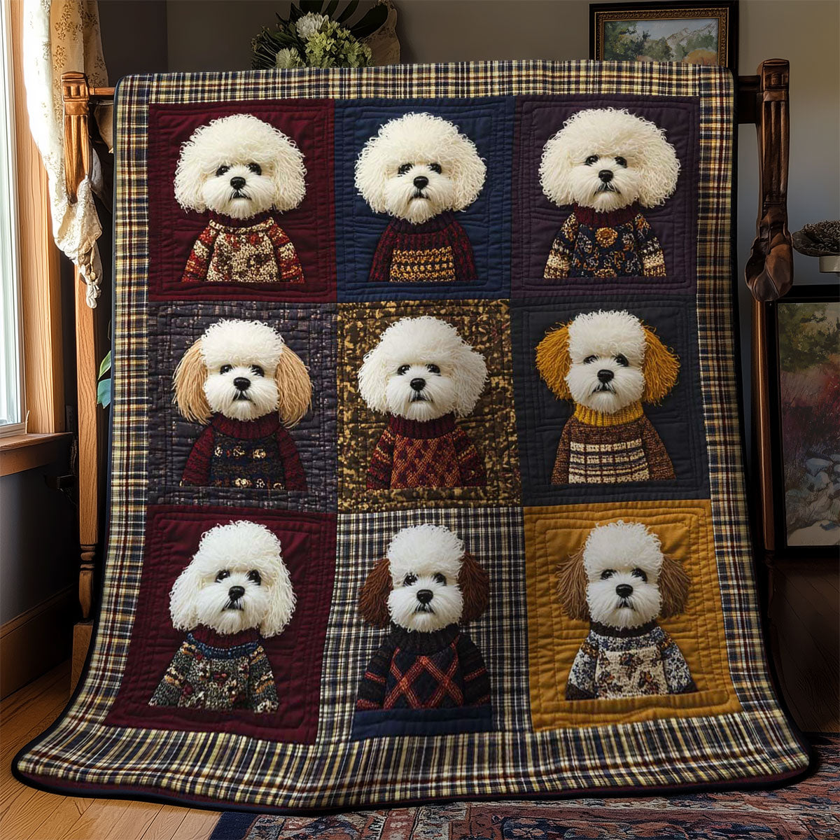 Bichon Winter Charm WN2301034CL Quilt