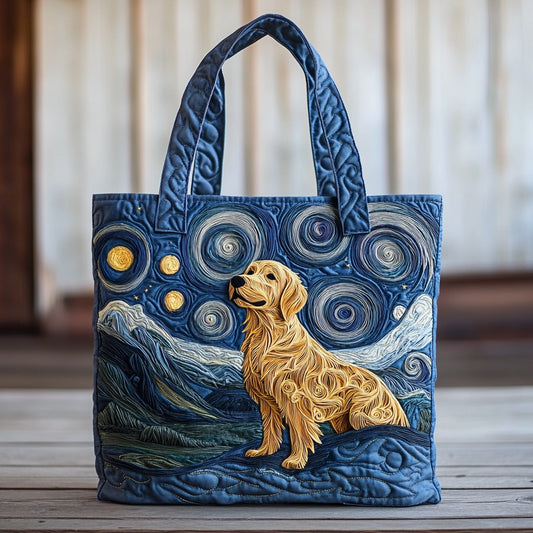 Golden Starlight XR1910007CL Quilted Tote Bag