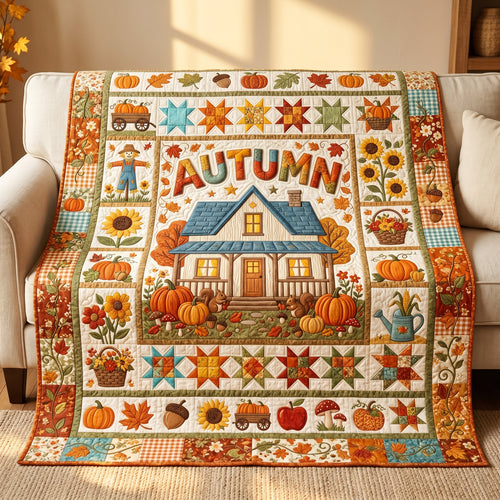 Autumn Patchwork XR1405012CL Quilt