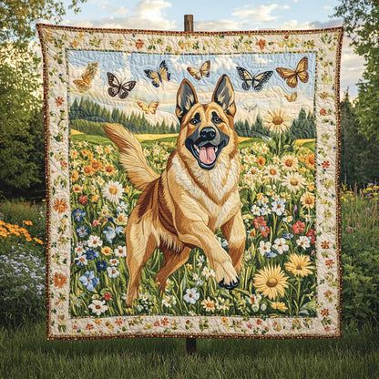 Golden Field German Shepherd WN0303007CL Quilt