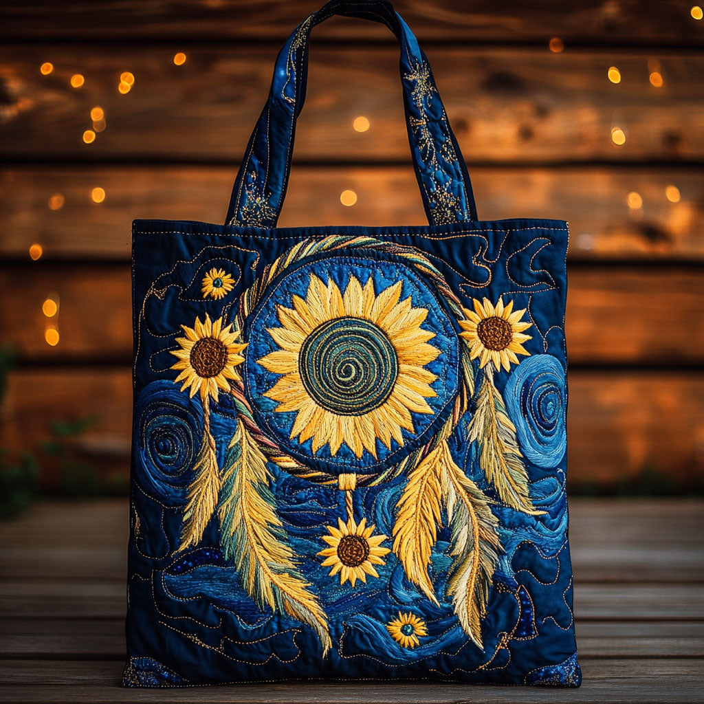 Dreamcatcher Golden Circle WN1810017CL Quilted Tote Bag