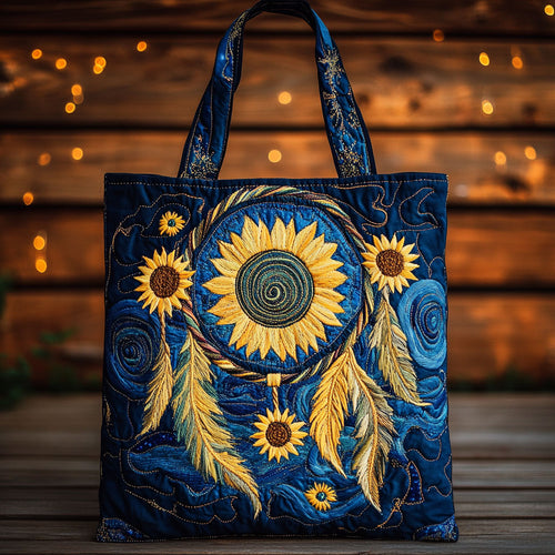 Dreamcatcher Golden Circle WN1810017CL Quilted Tote Bag