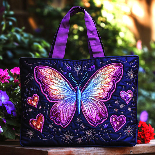 Butterfly Glow CW1401030CL Quilted Tote Bag