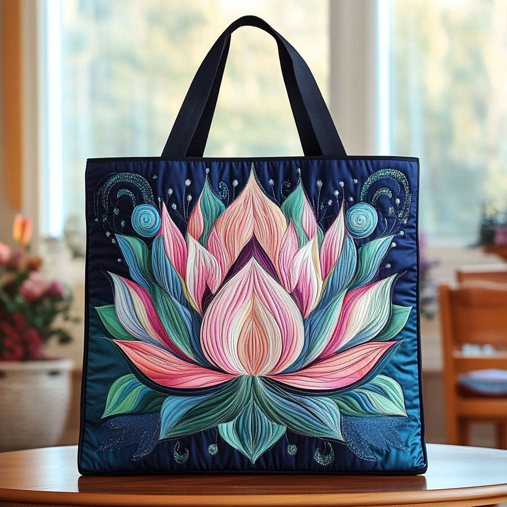 Lotus Radiant Harmony KL1112024CL Quilted Tote Bag