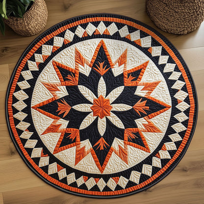 Twilight Mandala Star WN1009040CL Quilted Round Mat