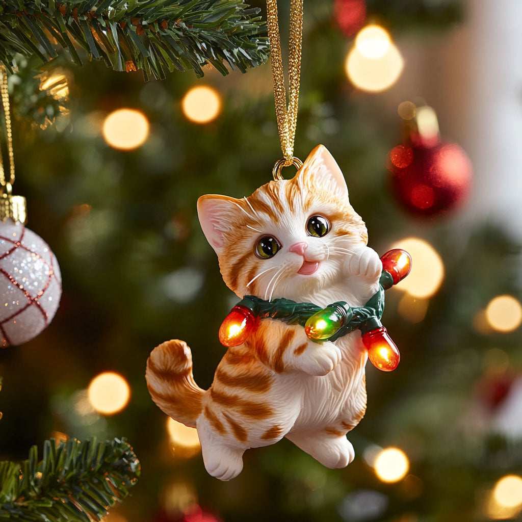 Festive Feline CP0312023CL Christmas Ornament