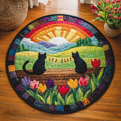 Whiskered Hill WJ2307048CL Quilted Round Mat