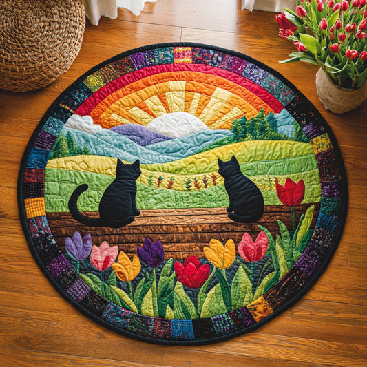 Whiskered Hill WJ2307048CL Quilted Round Mat