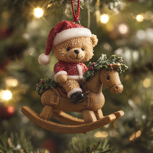 Teddy Bear Cozy Christmas WN1112106CL Christmas Ornament