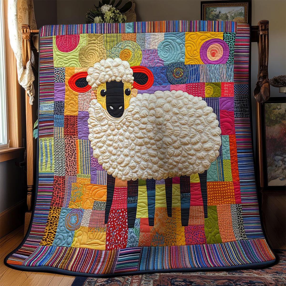 Whimsical Sheep WN1703051CL Quilt