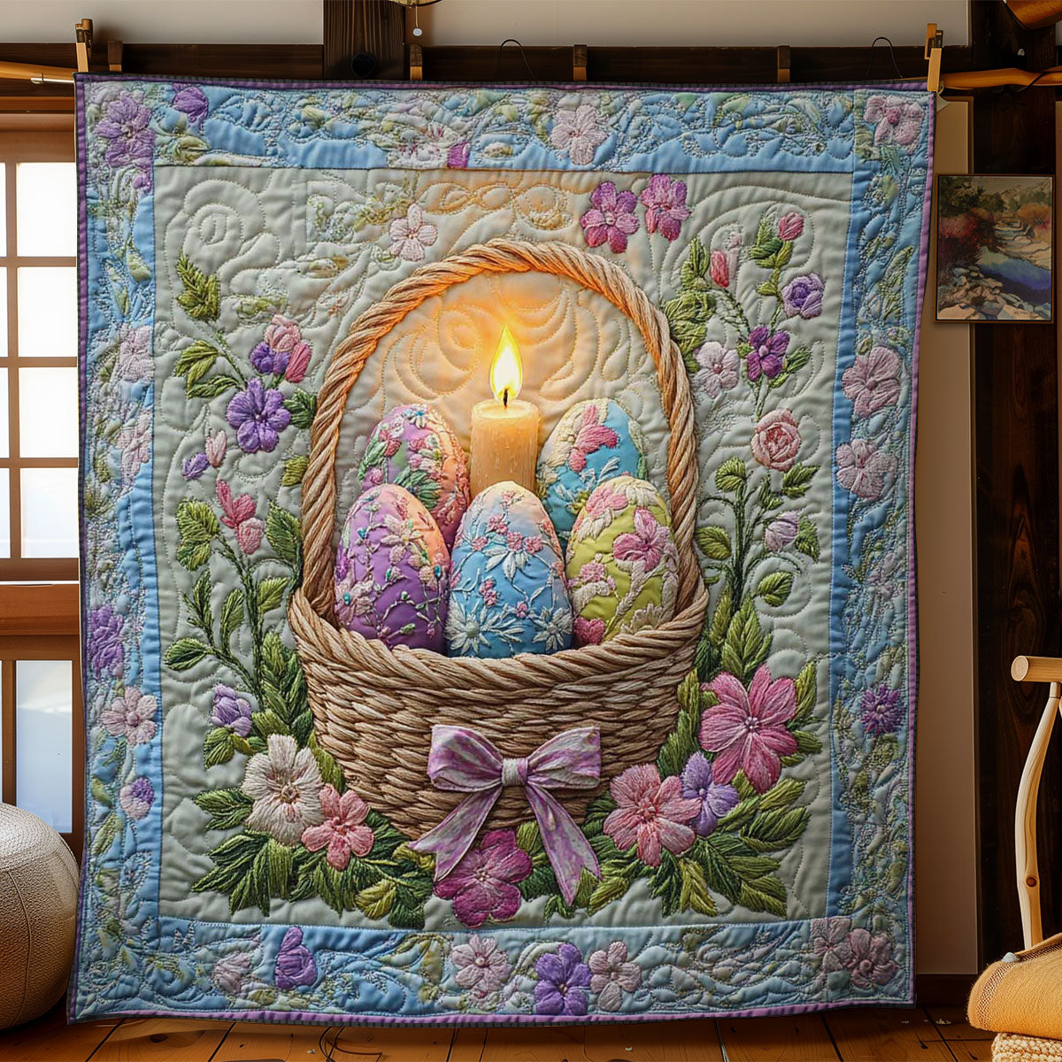 Easter Egg Blessings WN0403064CL Quilt