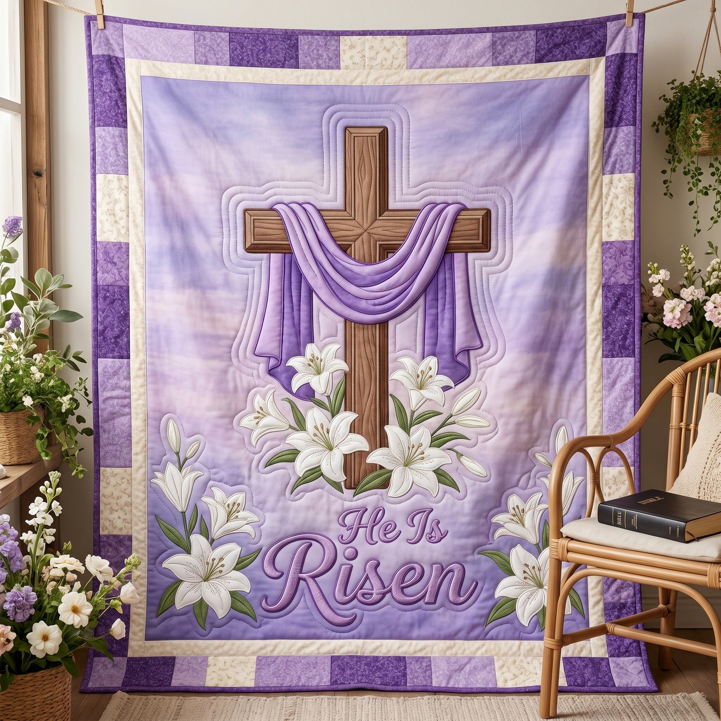 He Is Risen XR2004005CL Quilt