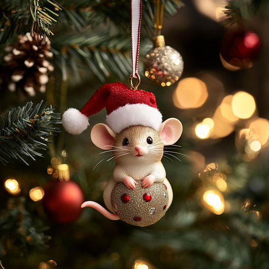 Cheer Mouse WN1512008CL Christmas Ornament