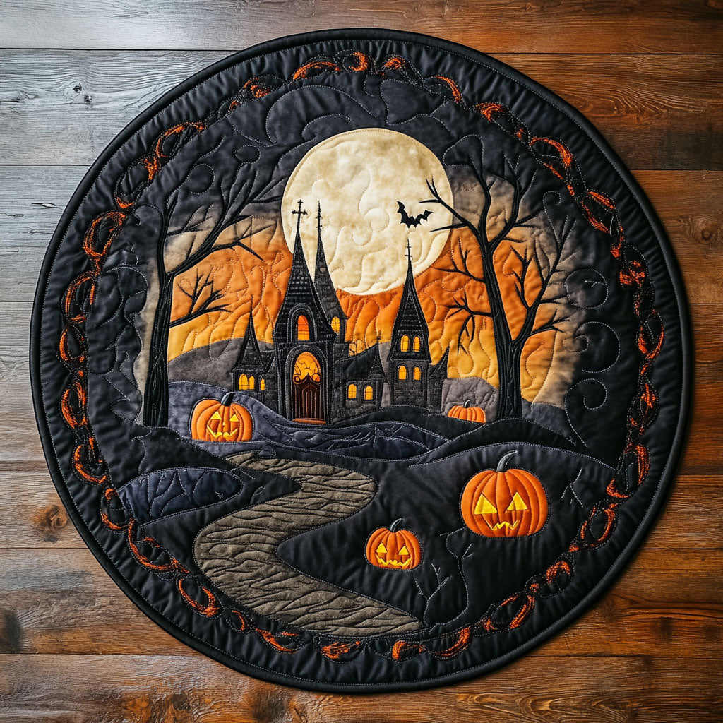 Hallow Hearth WN2207029CL Quilted Round Mat