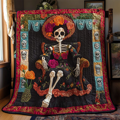 Skeleton In Bloom WN0703045CL Quilt