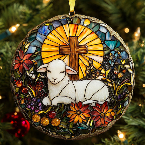 Lamb Cross CW2411113CL Christmas Ornament