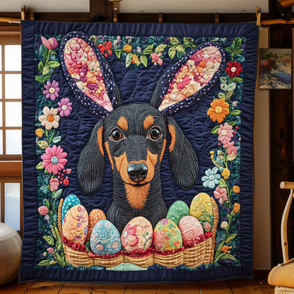 Dachshund Bunny Delight WN1501001CL Quilt